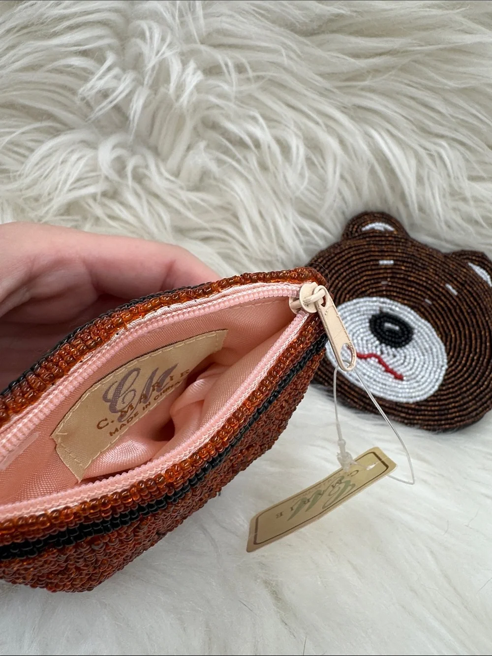 Beaded coin purse